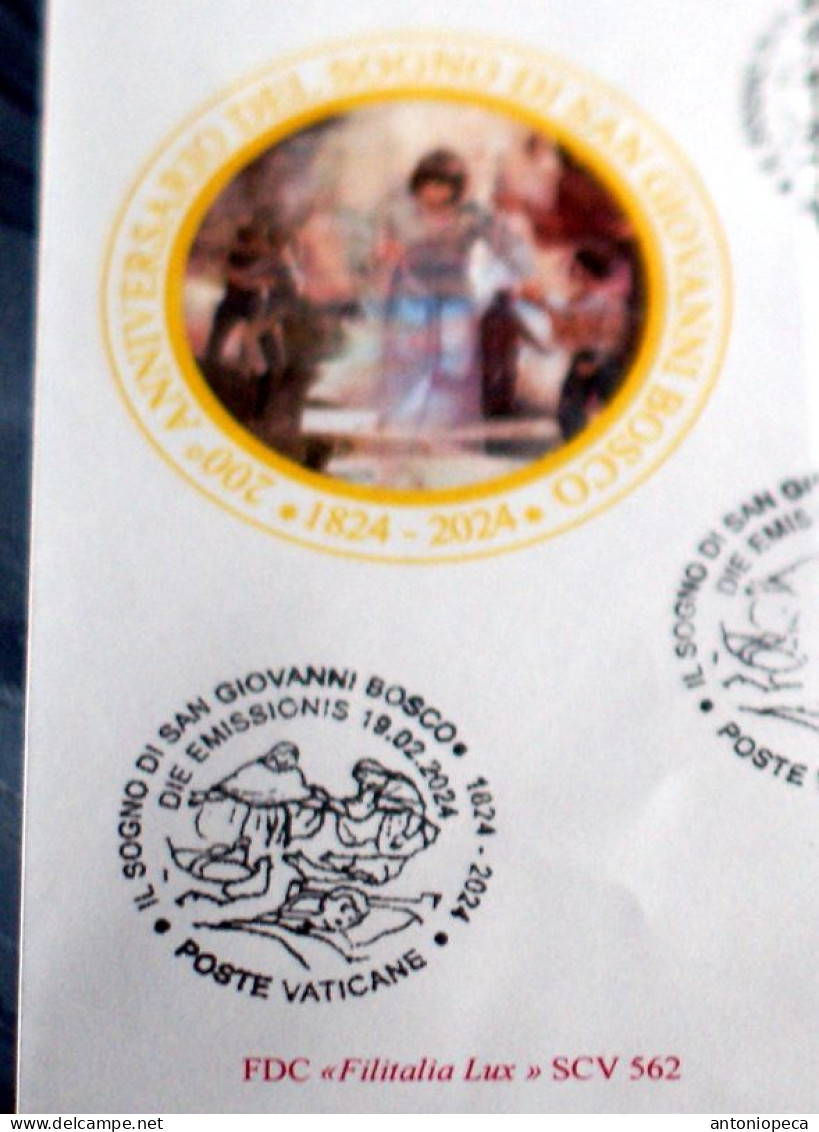 VATICAN 2024, CENTENARIO "IL SOGNO DI DON BOSCO" MINISHEET FDC - Ungebraucht