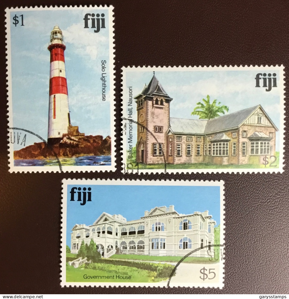 Fiji 1980 Architecture Definitives High Values FU - Fiji (1970-...)