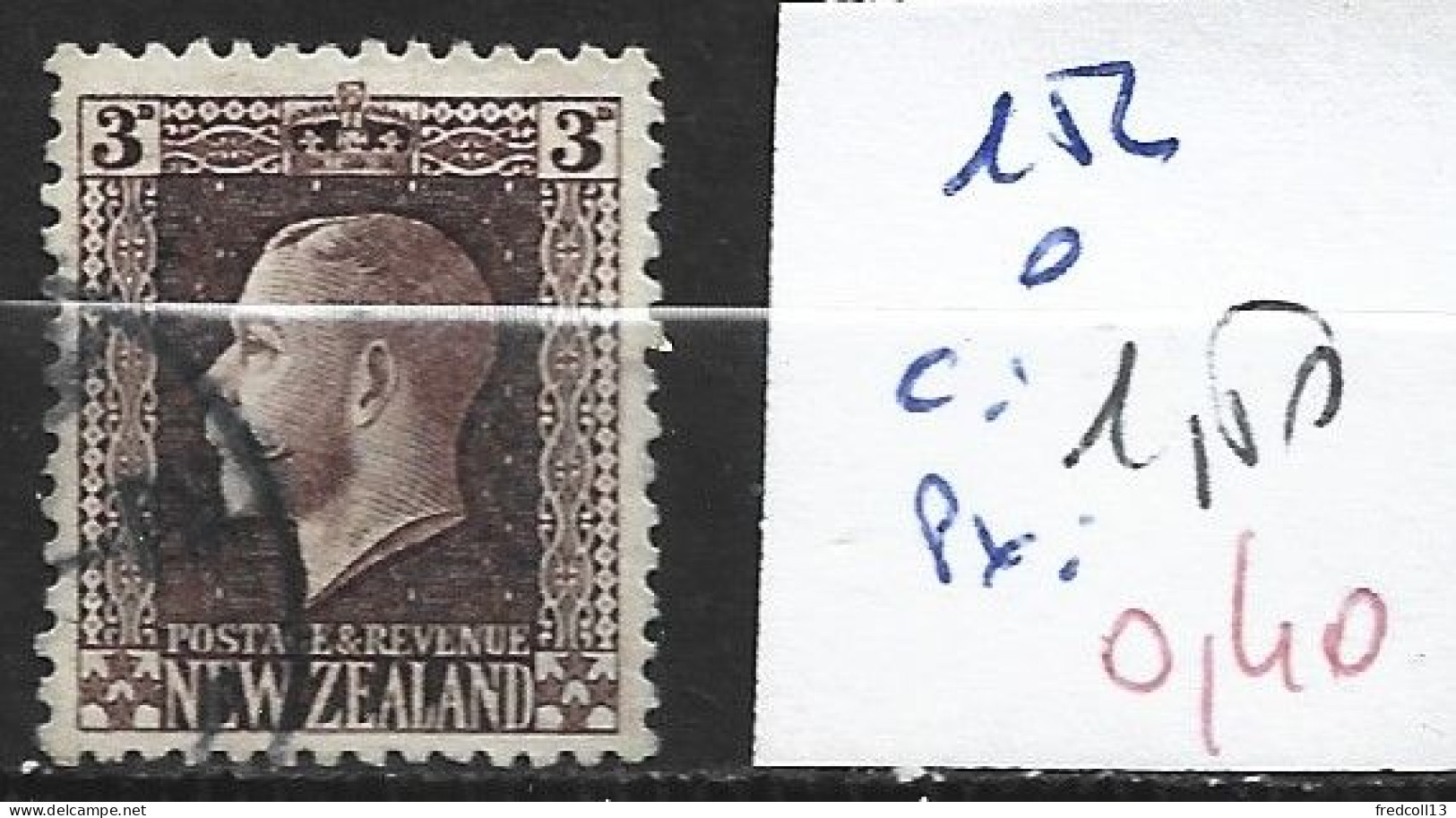NOUVELLE-ZELANDE 152 Oblitéré Côte 1.50 € - Used Stamps