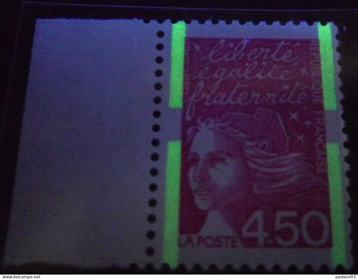 3096 Marianne Du 14 Juillet 4,50 F. Phosphore à Cheval Bord De Feuille - Unused Stamps