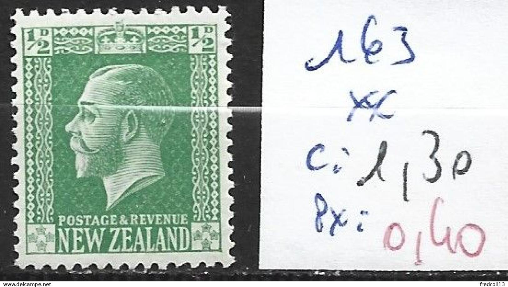 NOUVELLE-ZELANDE 163 ** Côte 1.30 € - Neufs