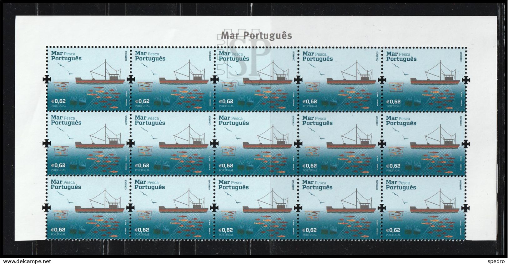 Portugal 2015 Mar Português Sea Mer Navigation Pesca Fishing Título De Emissão Upper Line - Full Sheets & Multiples