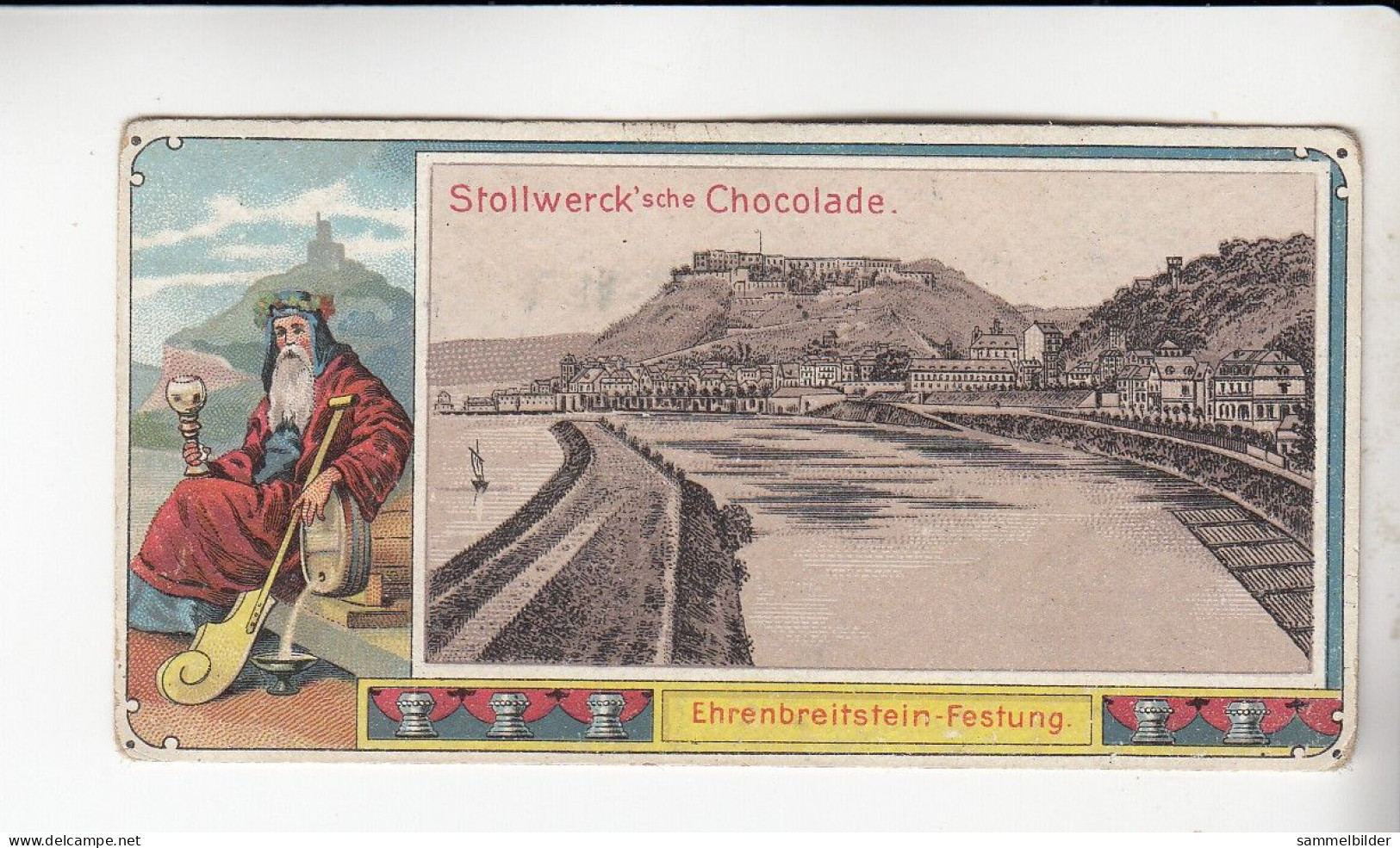 Stollwerck Album No 1  Rhein - Ansichten Ehrenbreitstein - Festung  Gruppe 18 #6 Von 1897 - Stollwerck