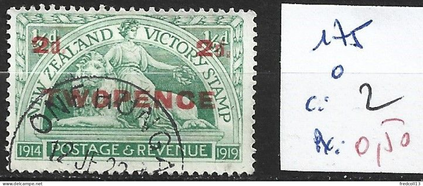 NOUVELLE-ZELANDE 175 Oblitéré Côte 2 € - Used Stamps