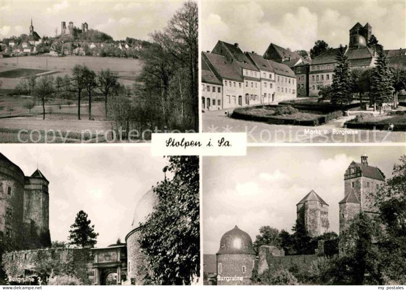 72705117 Stolpen Markt Burgruine Teilansicht  Stolpen - Stolpen