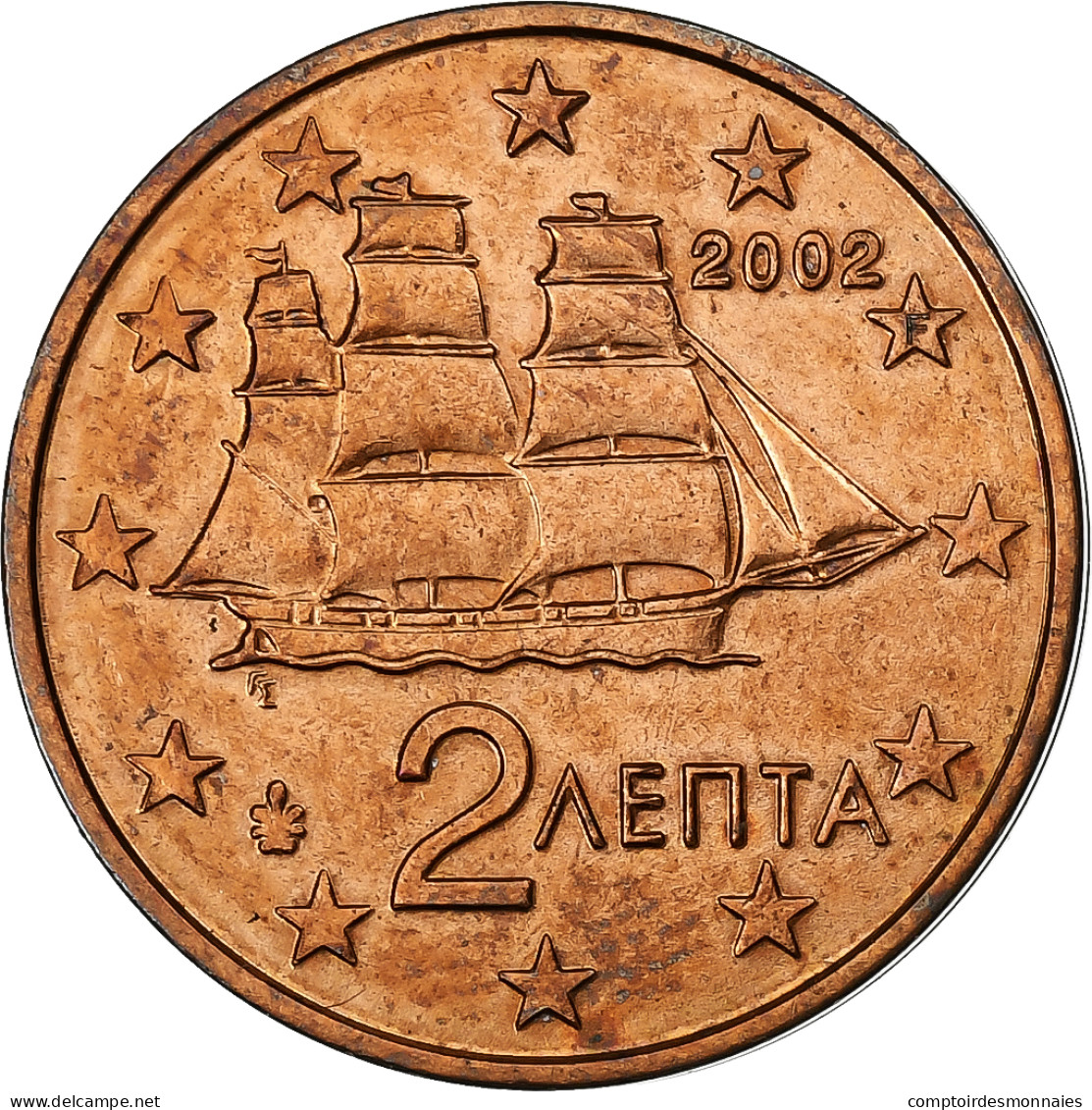 France, 2 Euro Cent, Error Mule / Hybrid 2 Cent Greece Observe, 2001, Paris - Varietà E Curiosità