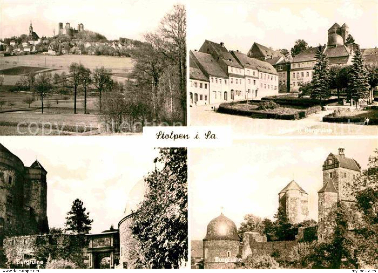 72705098 Stolpen Burg Platz Teilansicht  Stolpen - Stolpen