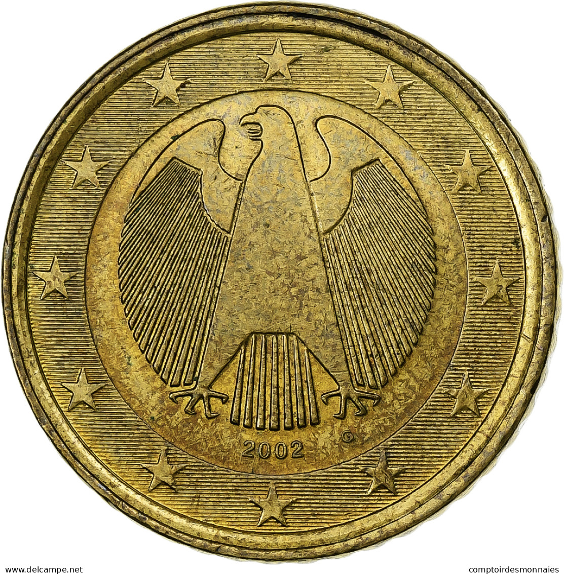 République Fédérale Allemande, 50 Euro Cent, Error Mule / Hybrid 1 Euro - Abarten Und Kuriositäten