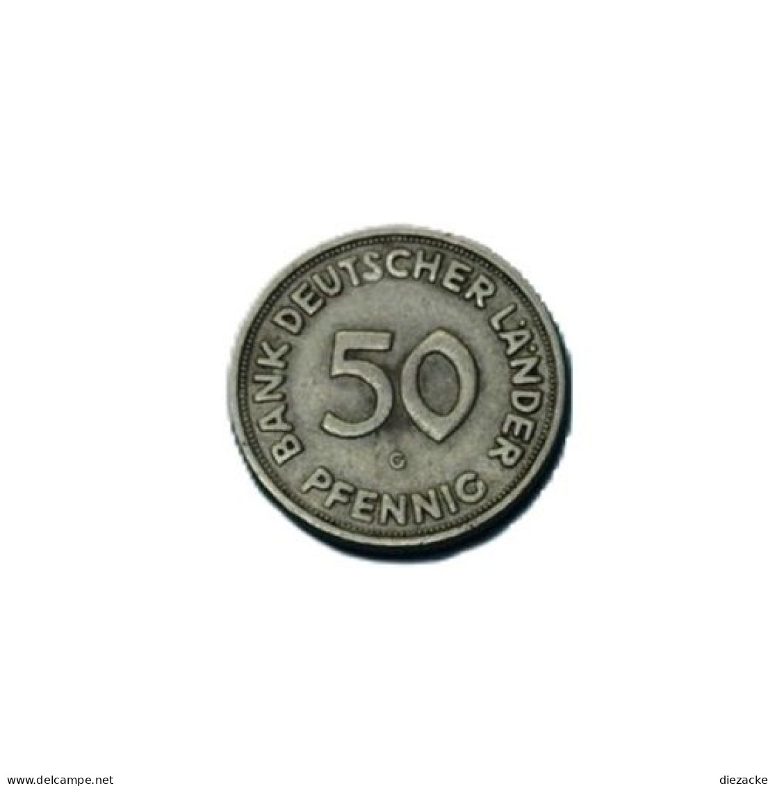 Bank Deutscher Länder 1950 G 50 Pfennig (Kof20/5 - Other & Unclassified