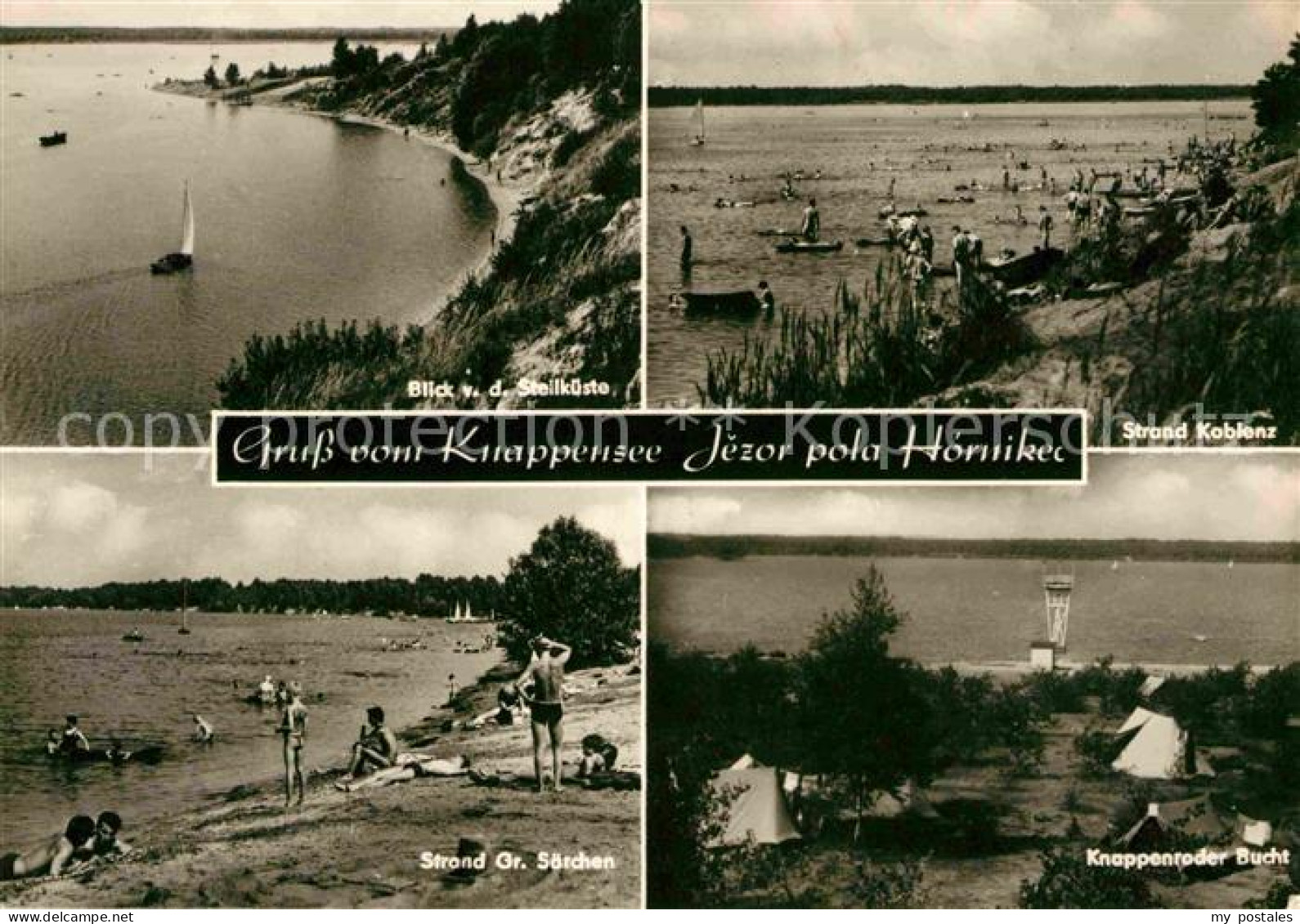 72704882 Knappensee Oberlausitz Teilansicht Bucht Strand Koblenz Strand Grosser  - Lohsa