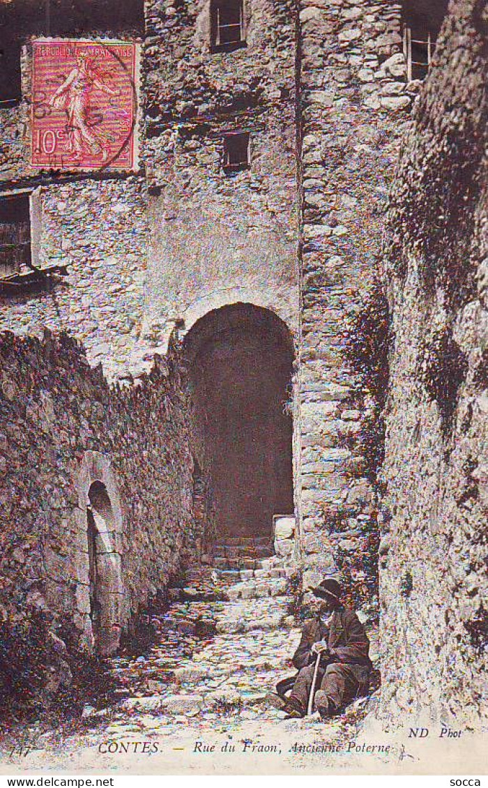 CONTES - Rue Du Fraon - Ancienne Poterne - Animée - Contes