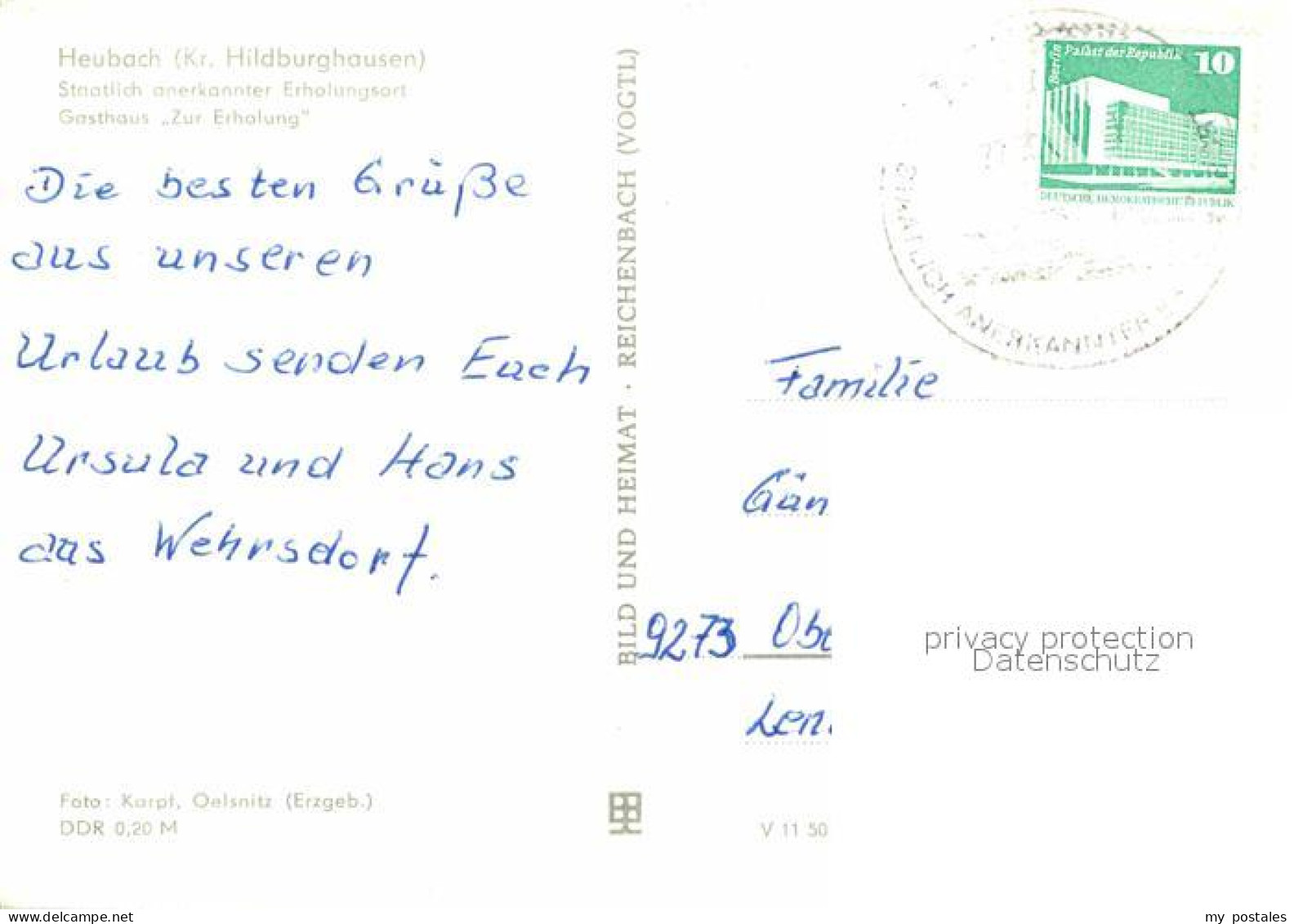 72704475 Heubach Thueringen Gasthaus Zur Erholung Hildburghausen - Hildburghausen