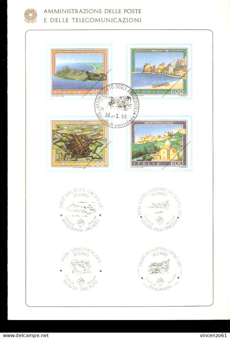 1990 BOLLETTINO Turistica. 17ª Serie. MONTEPULCIANO, SABBIONETTA CASTELLAMMARE DEL GOLFO SAN FELICE CIRCEO - Otros & Sin Clasificación