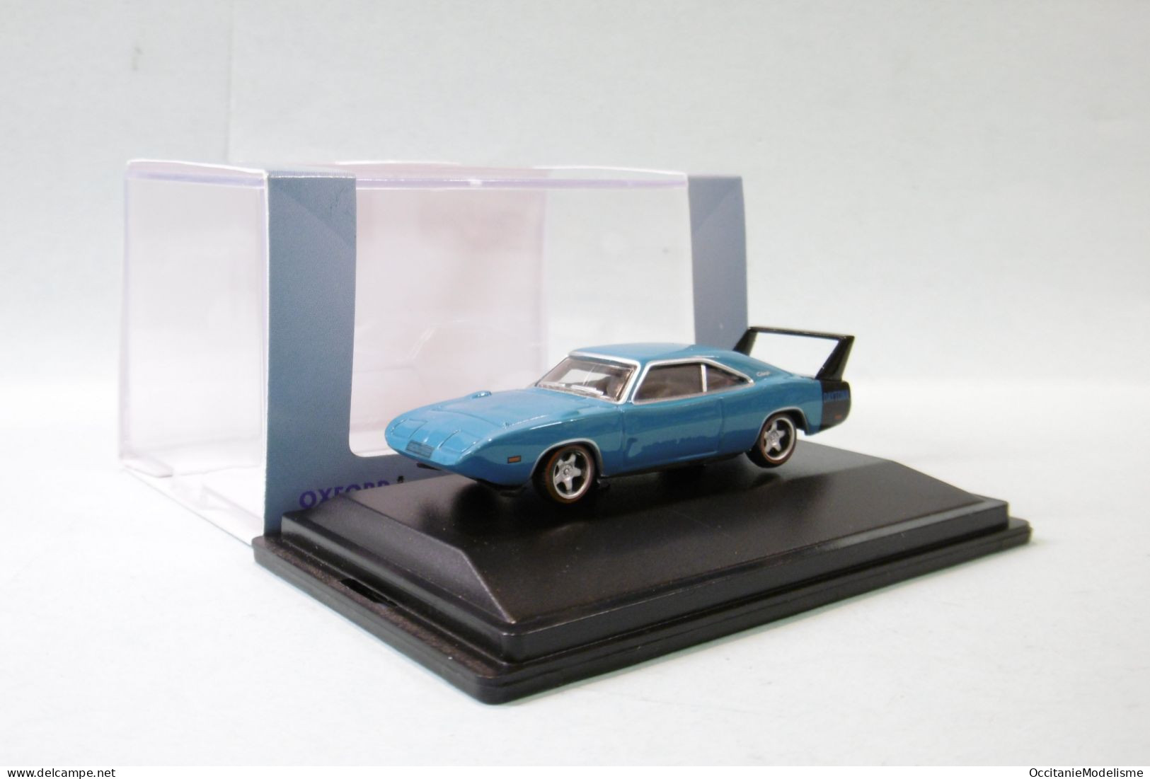 Oxford - DODGE CHARGER DAYTONA 1969 Bleu Voiture US Neuf HO 1/87 - Véhicules Routiers