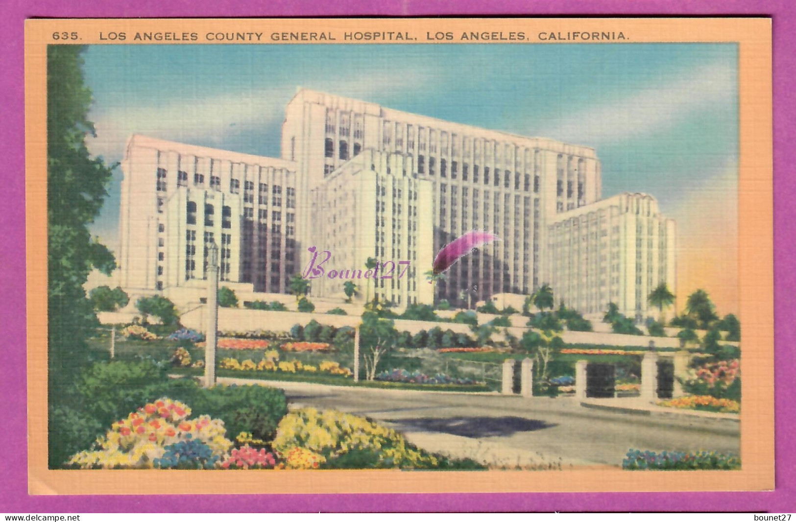 CPSM CALIFORNIA LOS ANGELES COUNTRY GENERAL HOSPITAL écrite - Los Angeles