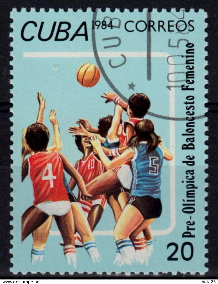 Cuba Caribbean Island1984 -Pre-Olympiada Sport Voleiball  Michel Nr. 2856 Used / Cto - Gebraucht
