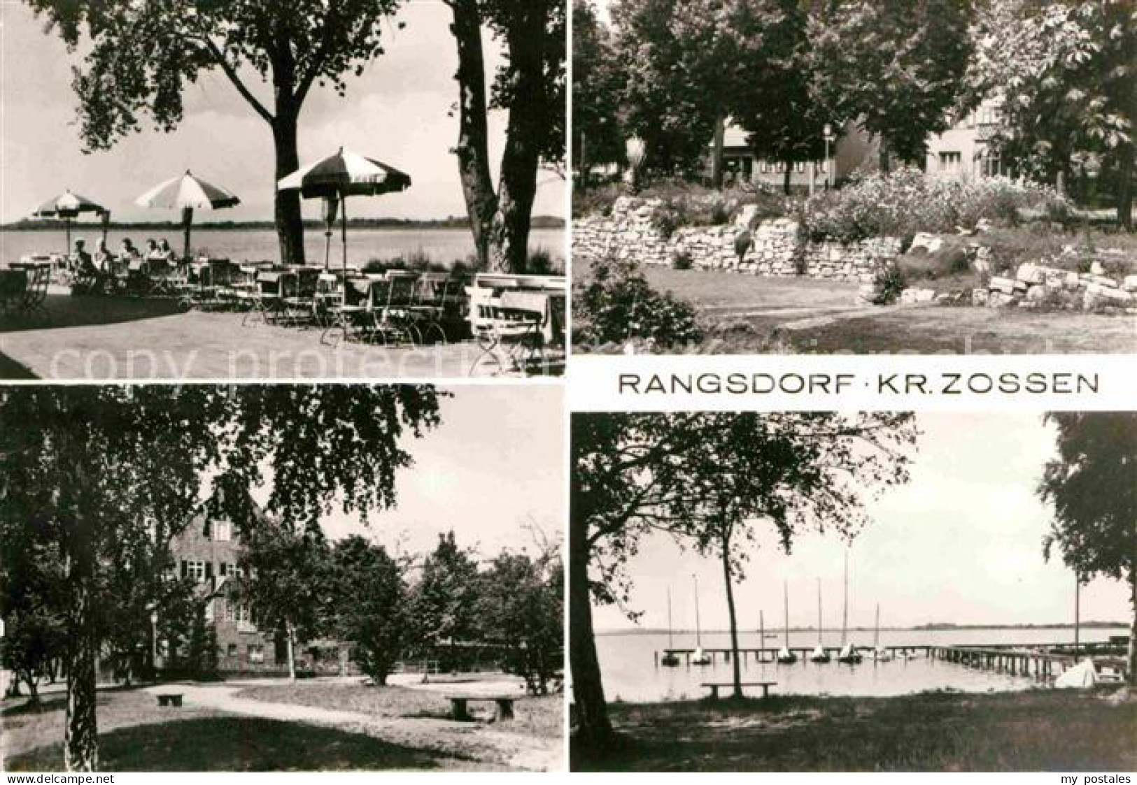 72704164 Rangsdorf PGH Rotophot Bestensee Park Terrasse Segelboote  Rangsdorf - Rangsdorf