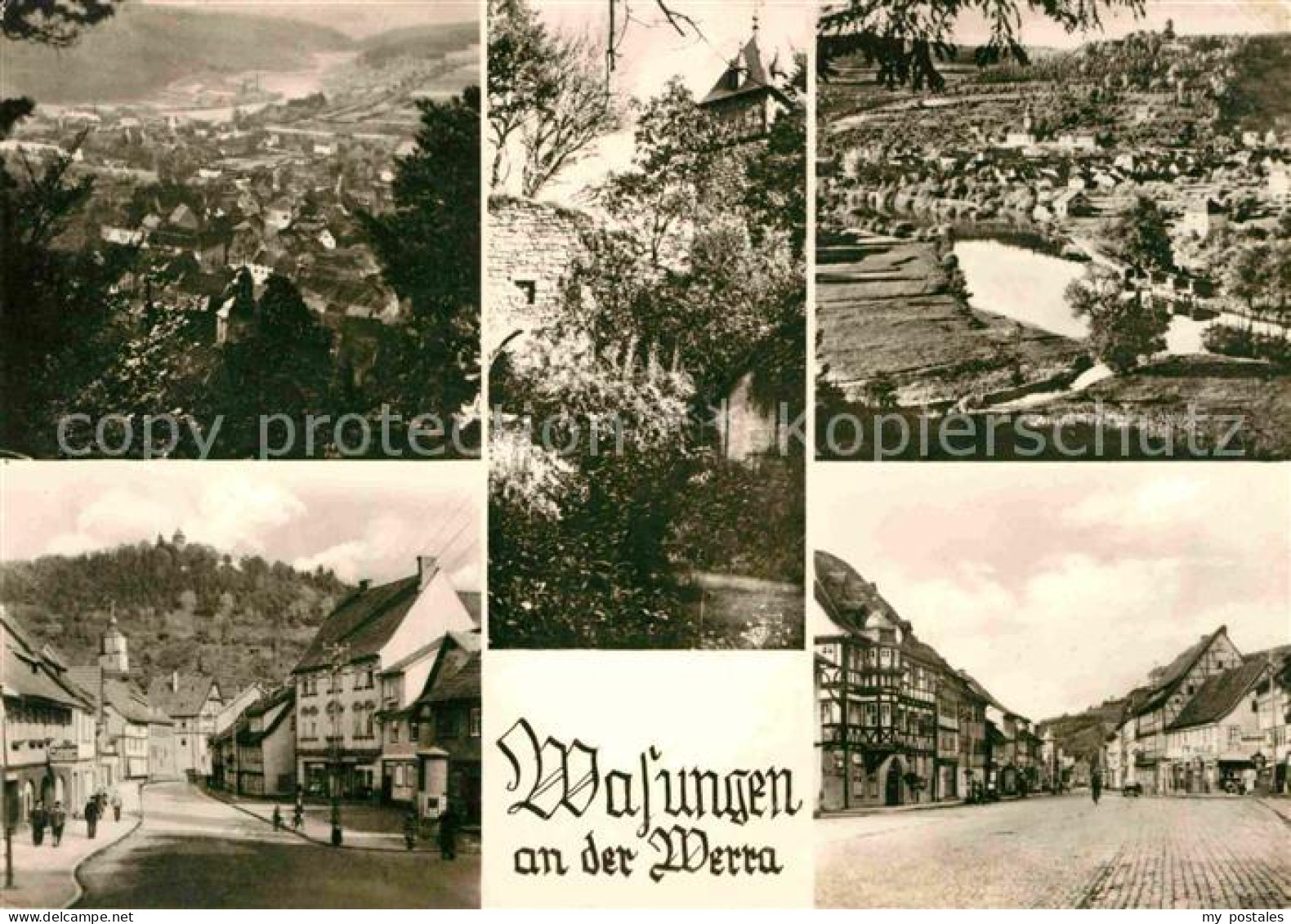 72704124 Wasungen Panorama Marktplatz Teilansicht  Wasungen - Wasungen