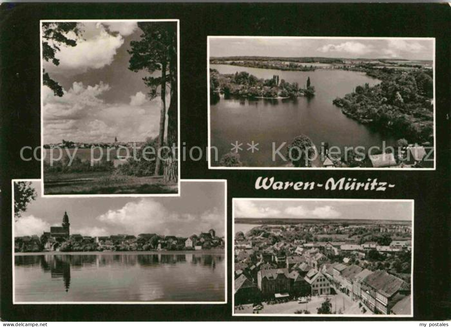 72703645 Waren Mueritz Teilansichten Mecklenburgische Seenplatte Fliegeraufnahme - Waren (Müritz)