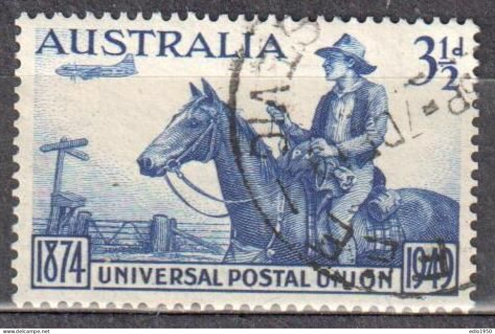 Australia 1949 - 75th Anniv Of Founding Of UPU - Mi.198 - Used - Oblitérés