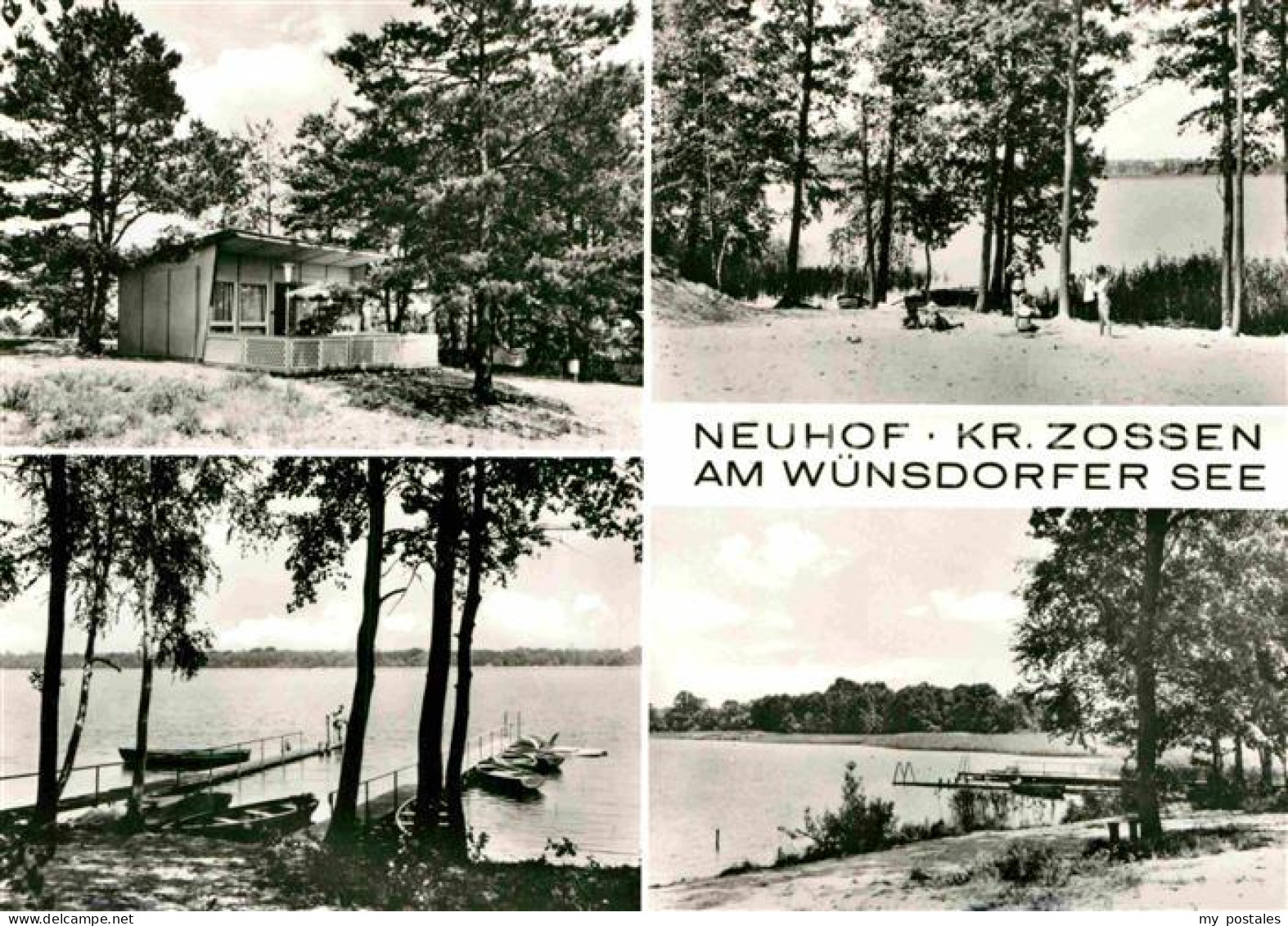 72703513 Neuhof Zossen Badestrand Am Wuensdorfer See Bootssteg Bungalow Neuhof Z - Zossen