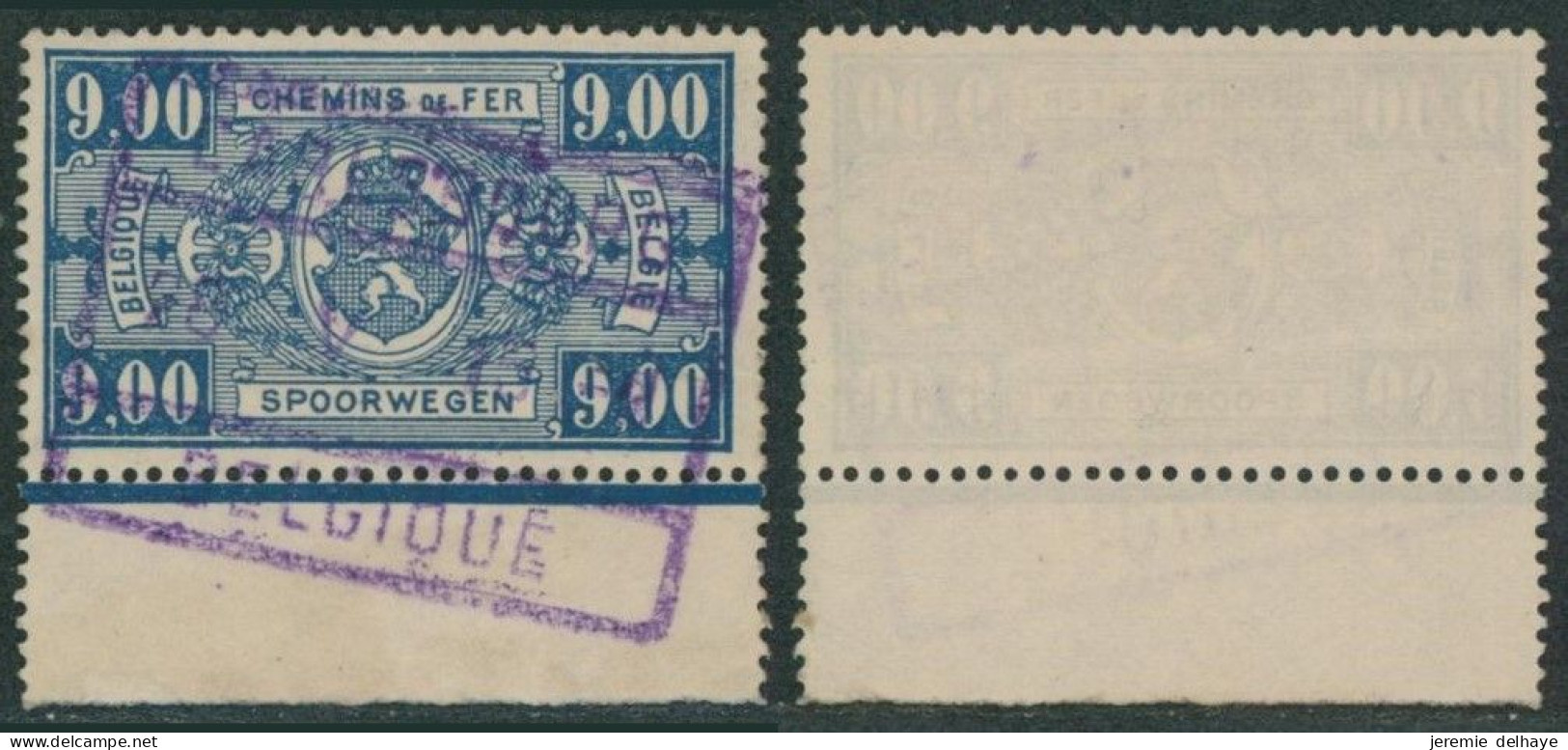 Chemin De Fer - N°TR254 + Cachet Chemin De Fer Violet "Carlsbourg / Belgique" - Usados