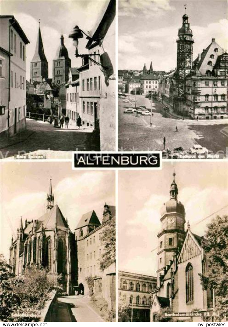 72703491 Altenburg Thueringen Rote Spitzen Rathaus Markt Schlosskirch Bartholoma - Altenburg