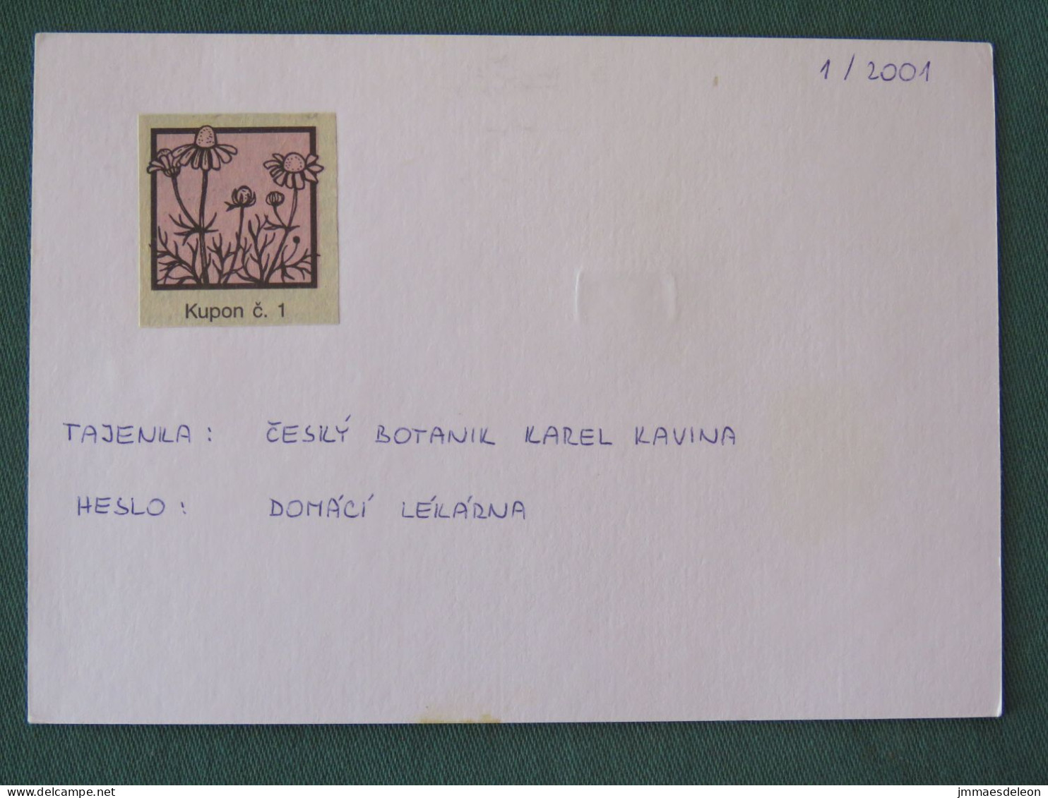 Czech Republic 2001 Stationery Postcard 5.40 Kcs Prague Sent Locally - Lettres & Documents