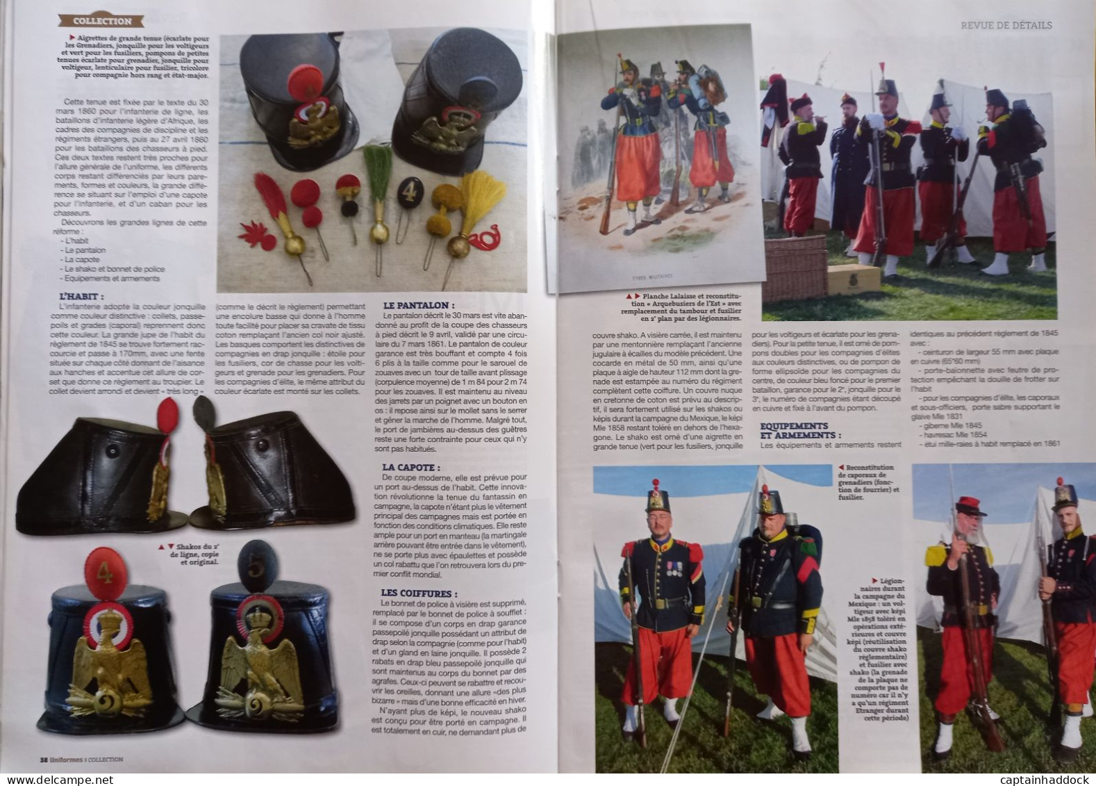 5 REVUES UNIFORME ET GAZETTE DES ARMES