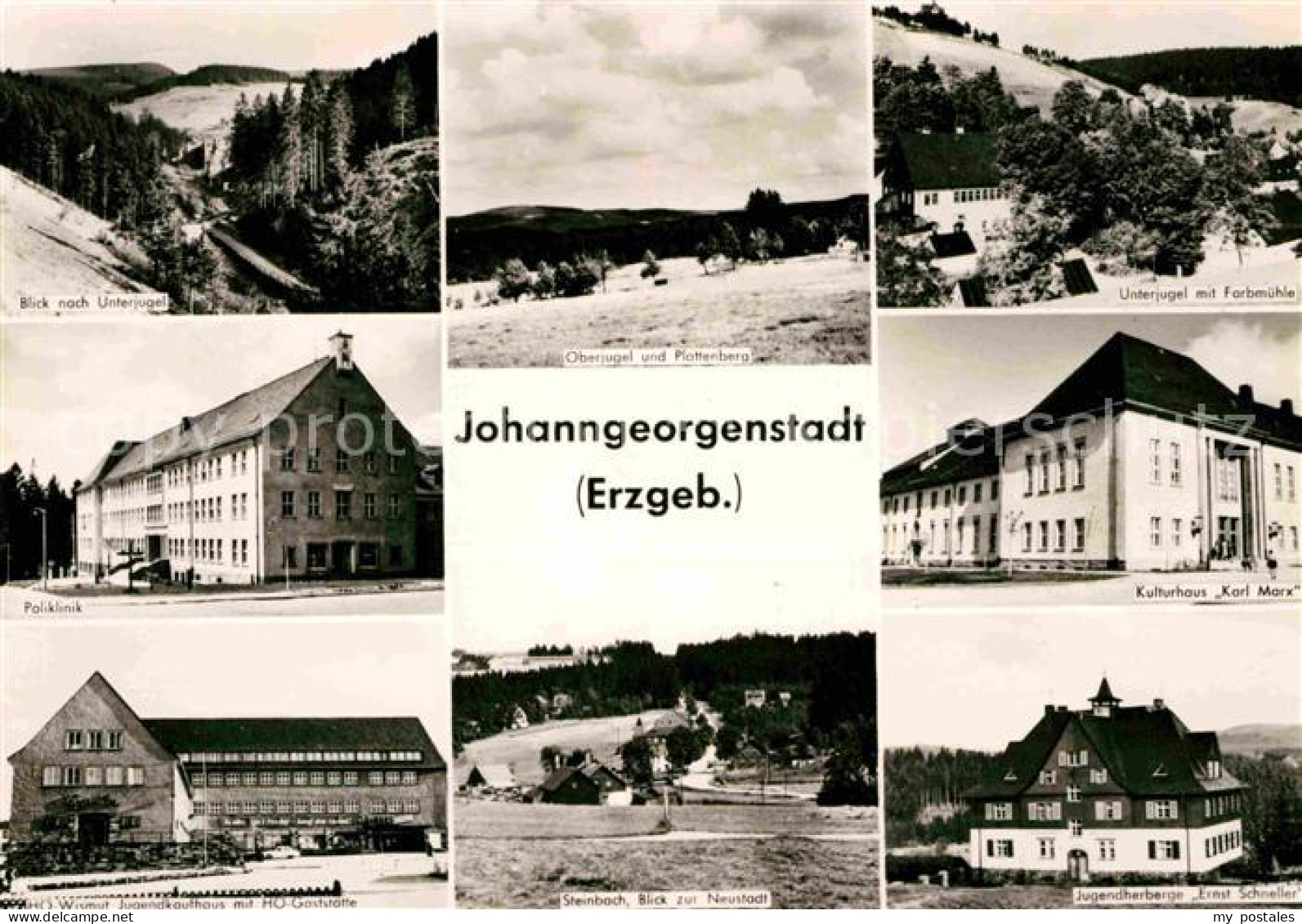 72703382 Johanngeorgenstadt Unterjugel Farbmuehle Oberjugel Plattenberg Poliklin - Johanngeorgenstadt