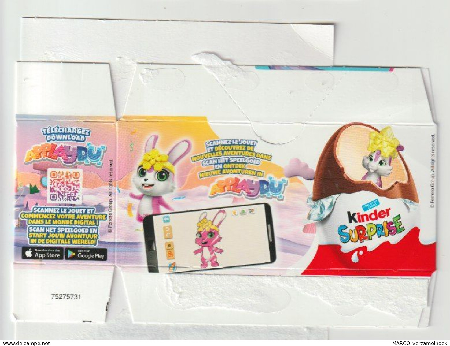 Box-doos-verpakking FERRERO Kinder Suprise 2024 Breda Nederland (NL) Applaydu - Other & Unclassified