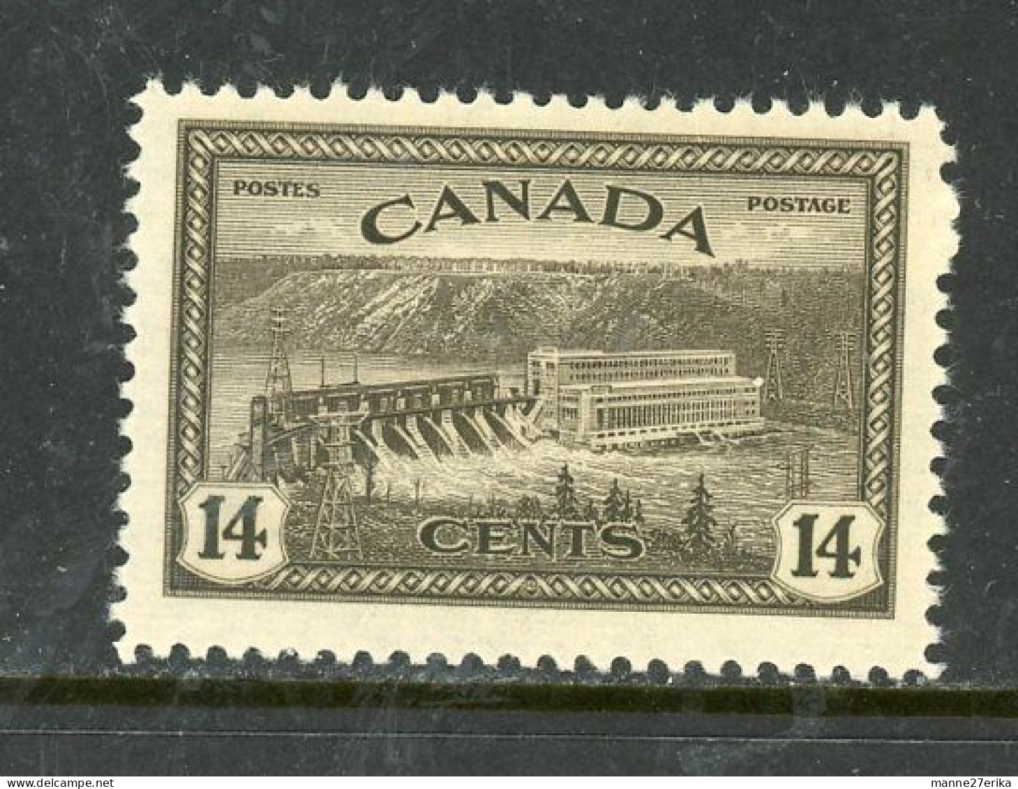 Canada MNH 1946 Hydroelectric Station, Quebec - Unused Stamps