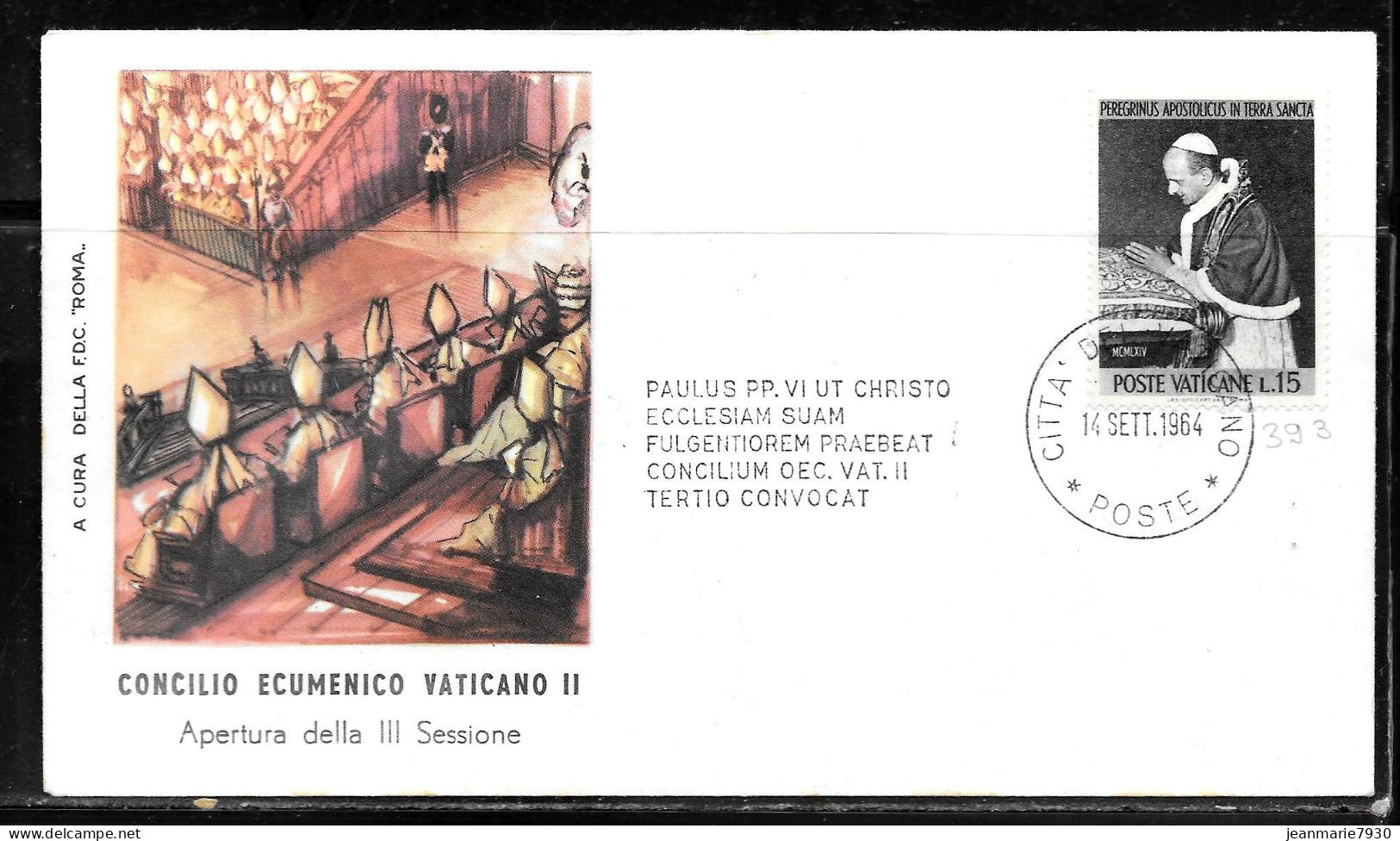 N264 - VATICAN - LETTRE DU 14/09/1964 - Brieven En Documenten