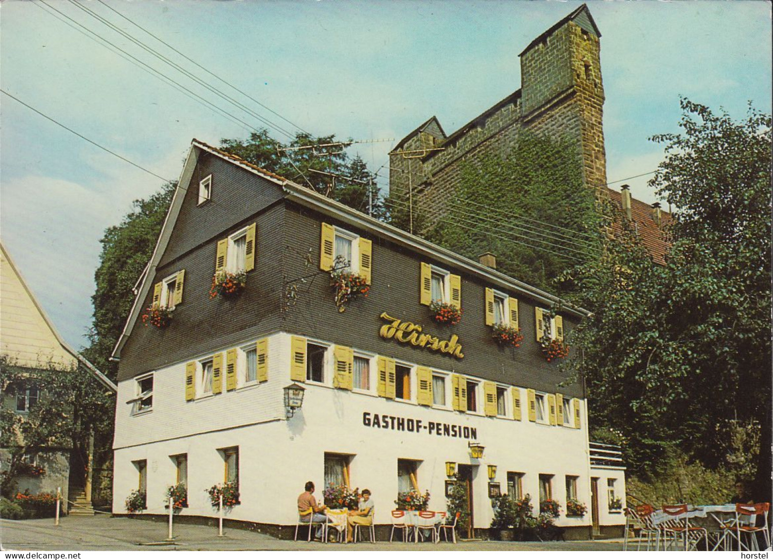 D-72213 Altensteig - Berneck - Schwarzwald - Gasthof Pension "Hirsch" - Burg - Altensteig