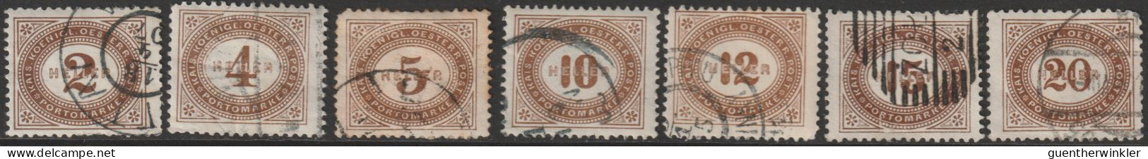 Österreich Porto 1900 ANK/Mi: 23-31 Lot° USED [23-31o_L] - Portomarken