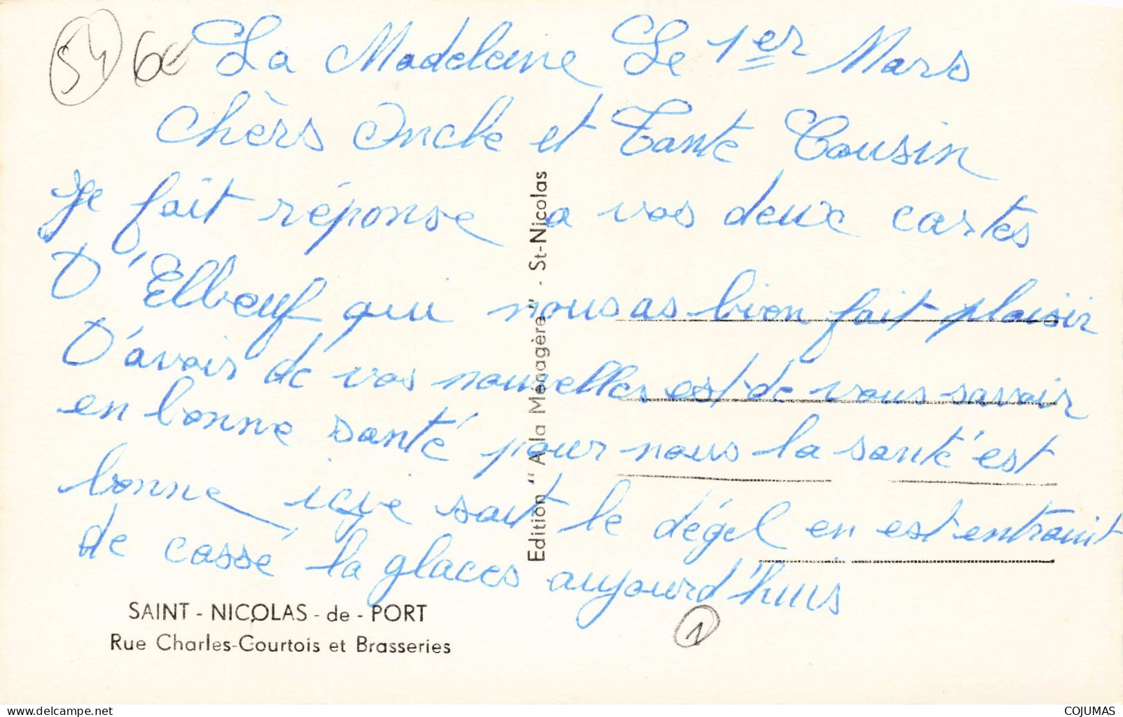 54 - ST NICOLAS DE PORT _S26705_ Rue Charles Courtois Et Brasseries - CPSM 14x9 Cm - Saint Nicolas De Port