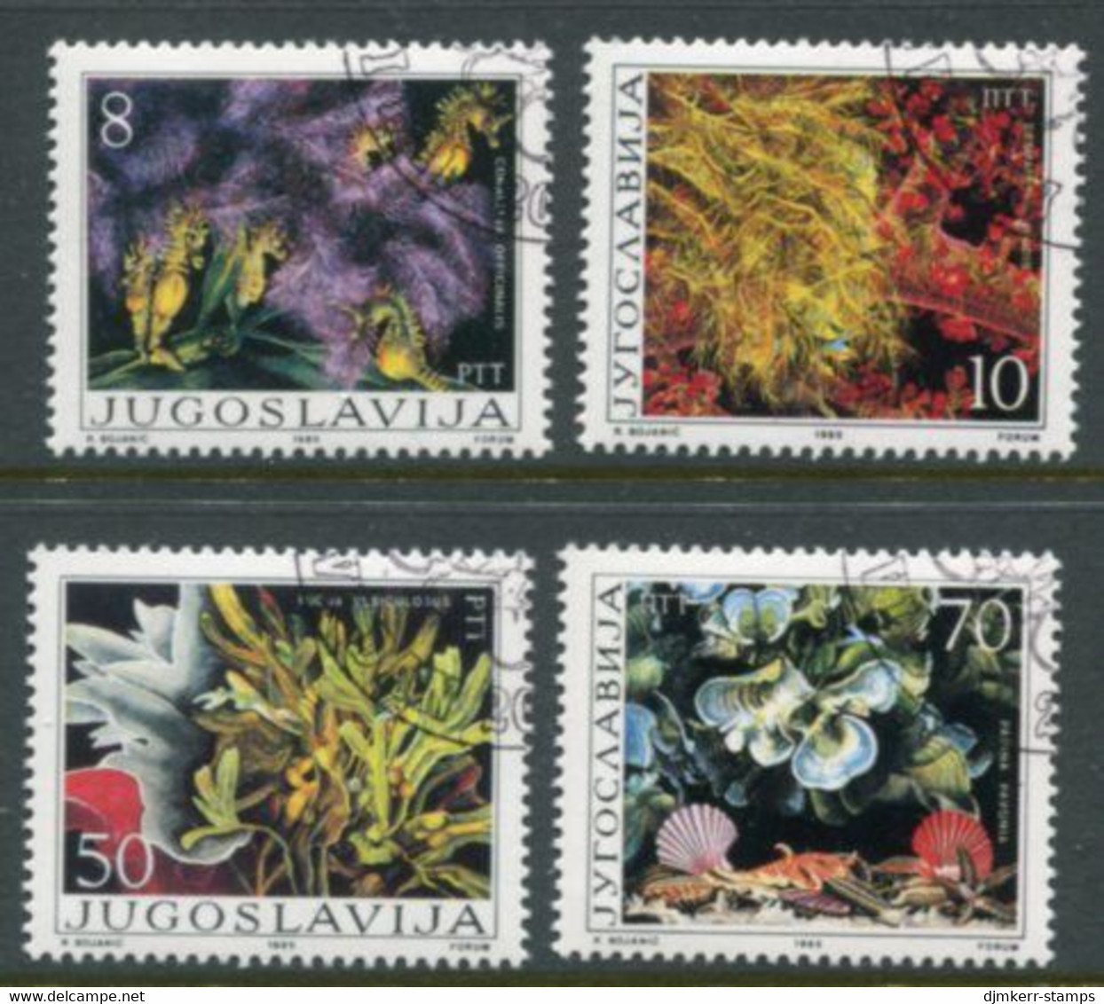 YUGOSLAVIA 1985 Algae Used.  Michel 2121-24 - Used Stamps