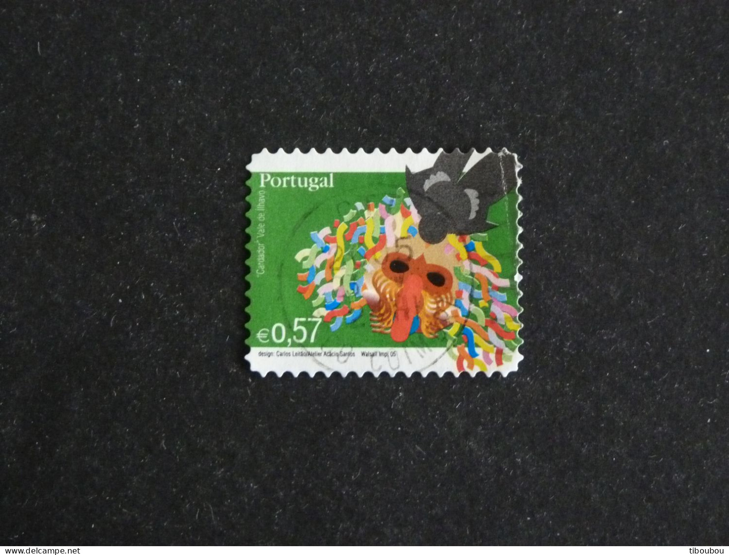 PORTUGAL YT 2922 OBLITERE - MASQUE CARNAVAL / CARDADOR VALLEE DE LLHAVO - Used Stamps