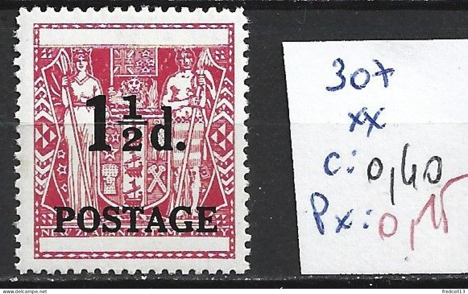 NOUVELLE-ZELANDE 307 ** Côte 0.40 € - Unused Stamps