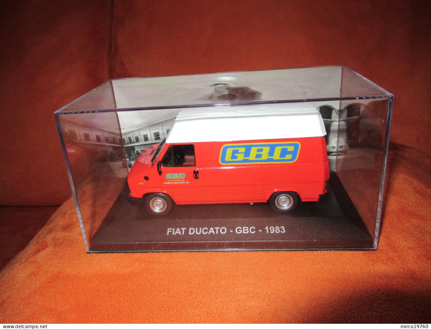 DIE CAST 1:43 - FIAT DUCATO - GBC - 1983 - NUOVO IN TECA RIGIDA - Other & Unclassified