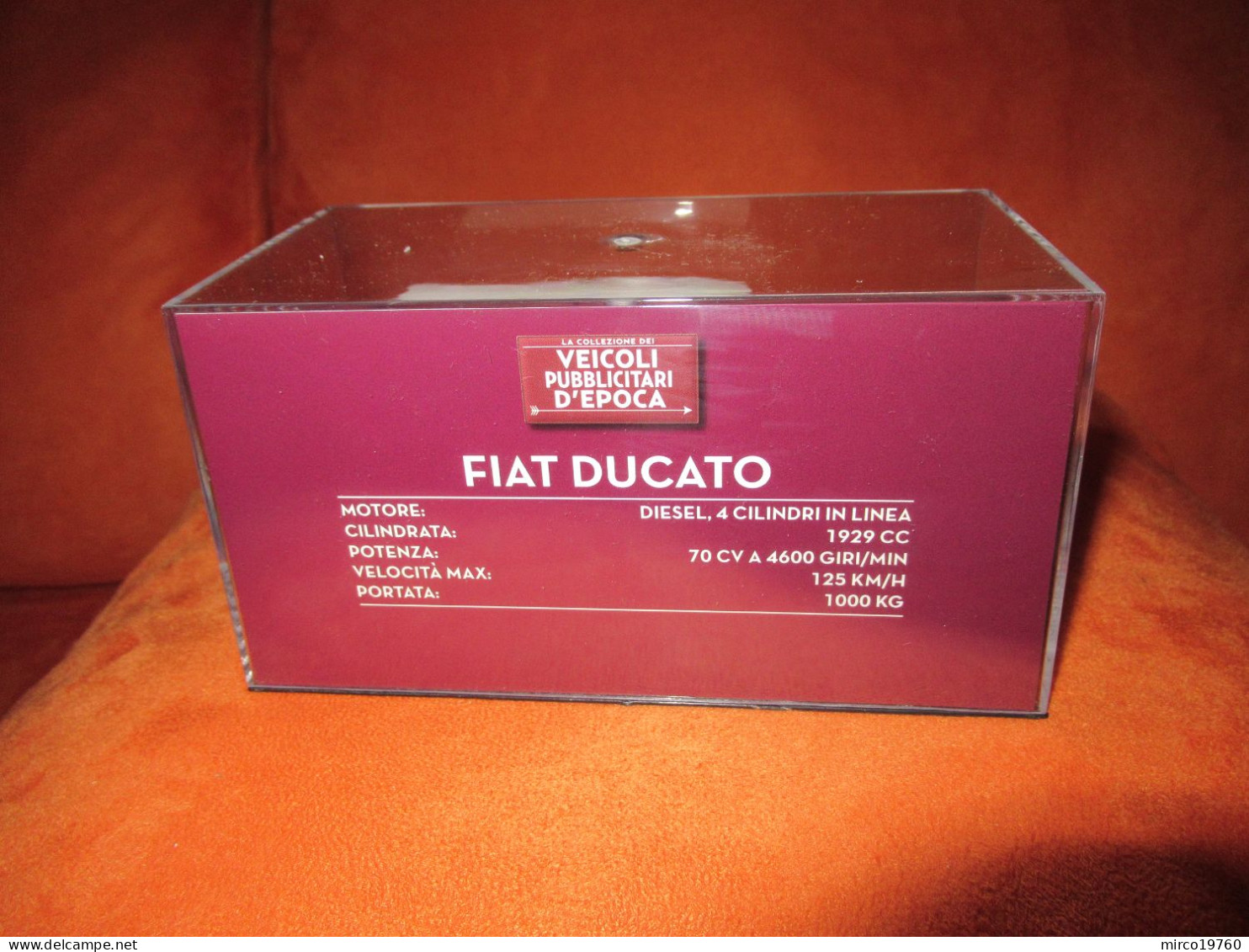 DIE CAST 1:43 - FIAT DUCATO - GBC - 1983 - NUOVO IN TECA RIGIDA - Other & Unclassified