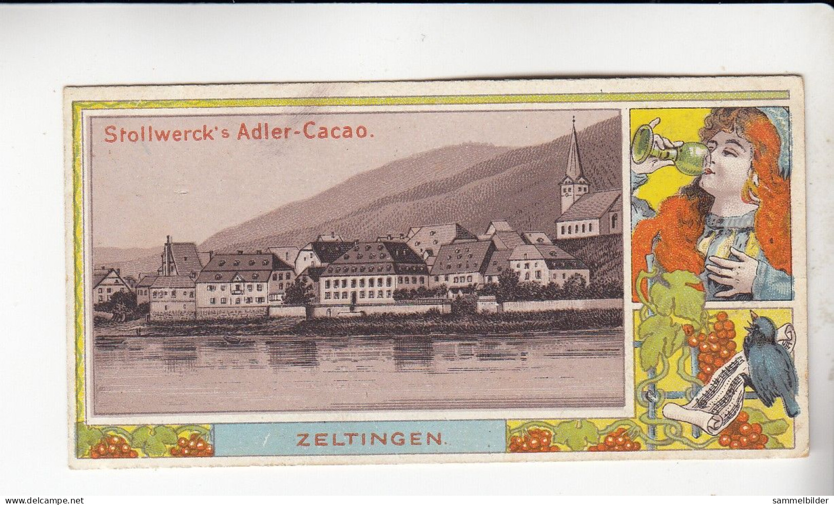 Stollwerck Album No 1  Mosel - Ansichten   Zeltingen      Gruppe 28 #2  Von 1897 - Stollwerck