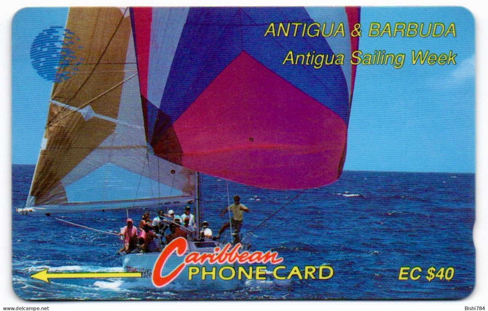 Antigua & Barbuda - Antigua Sailing Week $40 - 13CATA (silver Strip) - Antigua Et Barbuda