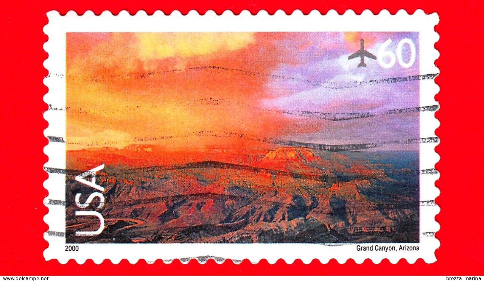 USA - STATI UNITI - Usato - 2000 - Paesaggi - Gran Canyon - UNESCO - 60 C - 3a. 1961-… Afgestempeld