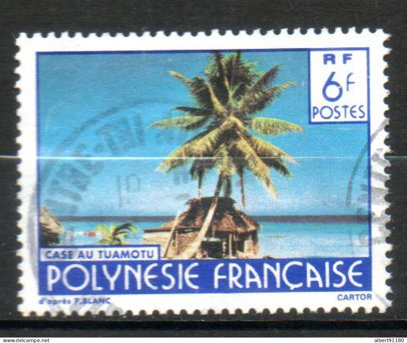 POLYNESIE Paysage (Case Du Tuamotu) 1979 N° 137 - Gebruikt