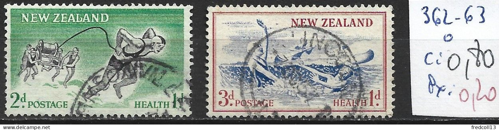 NOUVELLE-ZELANDE 362-63 Oblitérés Côte 0.80 € - Used Stamps