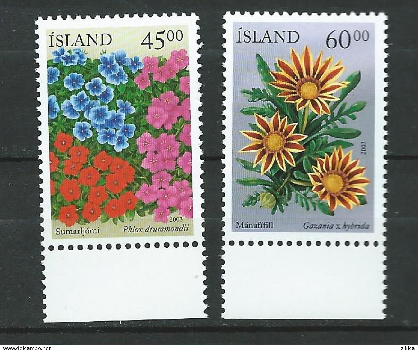 Iceland 2003 Summer Flowers MNH** - Unused Stamps