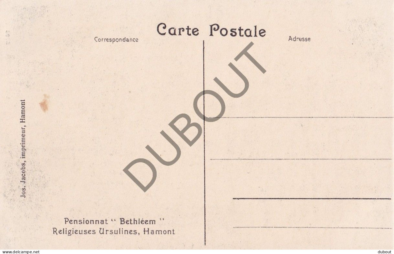 Postkaart - Carte Postale - Hamont Pensionnat Bethléem  (C5592) - Hamont-Achel