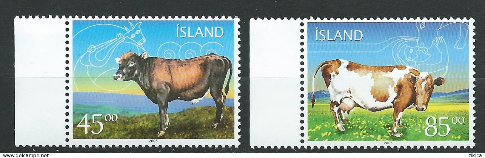 Iceland 2003 Icelandic Cattle MNH** - Unused Stamps