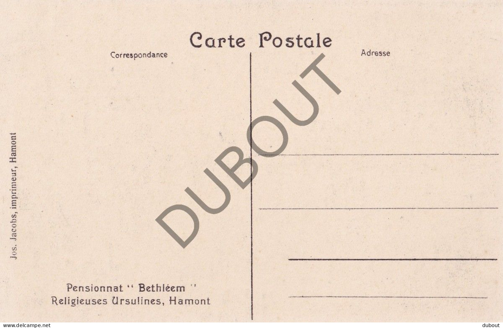 Postkaart - Carte Postale - Hamont Pensionnat Bethléem  (C5603) - Hamont-Achel